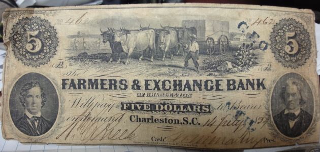 Confederate-States-Of-America-Currency,-1863-&-1864